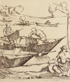 121) Pescatori 1971 35x40 Acquaforte.jpg