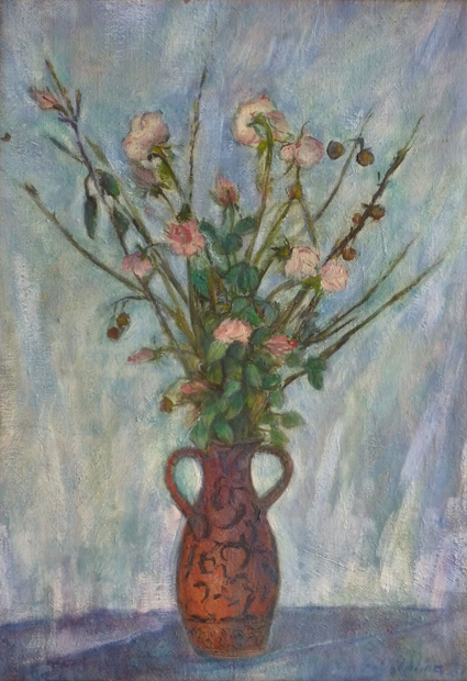 53) Vaso di fiori 1981 72x56 Olio su tela.jpg